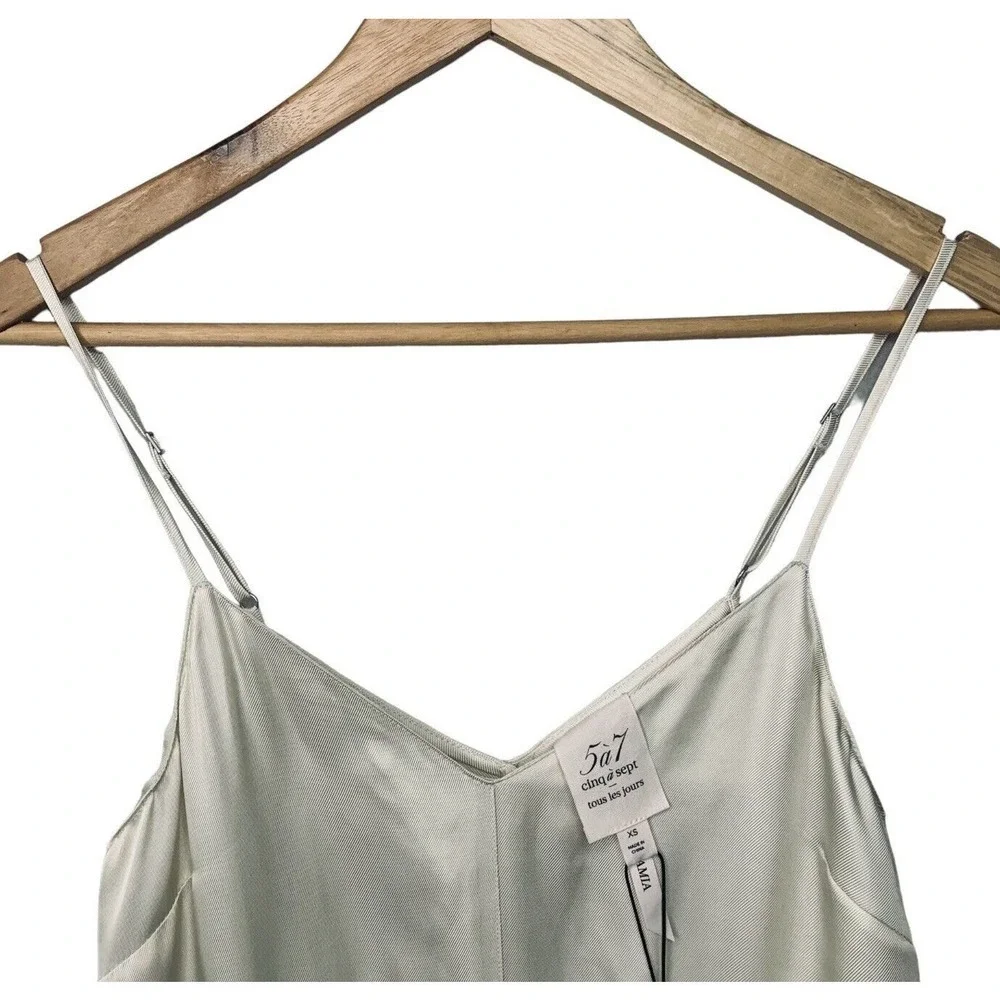 Cinq à Sept Tous Les Jours Amia Twill Romper Womens Size XS Ivory NWT $345 - Picture 5 of 15